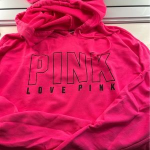 pink sweatshirt